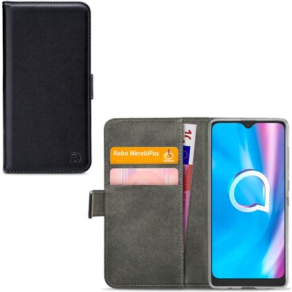 Mobilize Classic Gelly Wallet Housse Alcatel 1SE (2020) Etui Porte-Monnaie - Noir