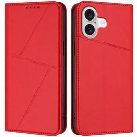 Mobigear Frosted Flip Housse iPhone 17 Etui Porte-Monnaie - Rouge