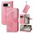 Mobigear Butterfly Housse Google Pixel 8 Etui Porte-Monnaie - Rose