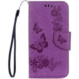 Mobigear Butterfly Housse Samsung Galaxy S8 Etui Porte-Monnaie - Violet