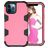 Mobigear Ultra Tough Coque iPhone 12 Pro Max Coque arrière Rigide Anti-Chocs - Magenta