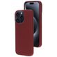 Mobiparts Coque iPhone 15 Pro Max Coque arrière en Silicone - Plum Red