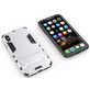 Mobigear Armor Stand Coque iPhone XS Max Coque arrière Rigide Anti-Chocs avec Support Amovible - Argent