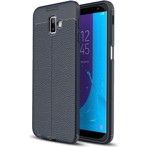 Mobigear Luxury Coque Samsung Galaxy J6 Plus Coque arrière en TPU Souple - Bleu Marin