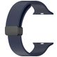 Mobigear Sport Mag Bracelet Silicone Apple Watch Fermeture magnétique - 42/41/40/38 mm - Bleu Marin