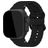 Mobilize Buckle Bracelet Silicone Apple Watch Fermeture boucle ardillon - 42/41/40/38 mm - Noir