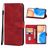 Mobigear Wallet Housse HONOR X8 Etui Porte-Monnaie - Rouge