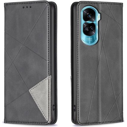 Mobigear Rhombus Slim Housse HONOR 90 Lite Etui - Noir