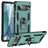 Mobigear Armor Ring Google Pixel 7 Plastique rigide Coque arrière Antichoc avec bague de maintien - Vert