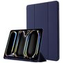 Mobigear Tri-Fold Gel Coque iPad Pro 11 Pouces (2024) Etui en TPU,Similicuir + Porte-crayon - Dark Blue