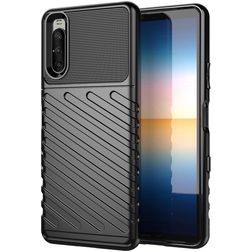 Mobigear Groove Coque Sony Xperia 10 III Coque arrière en TPU Souple - Noir