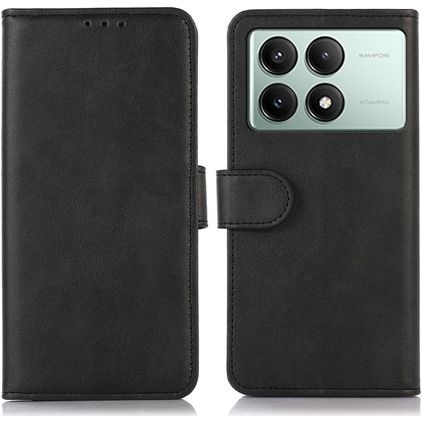 Mobigear Wallet Housse POCO X6 Pro Etui Porte-Monnaie - Noir