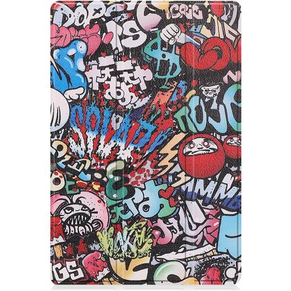 Mobigear Tri-Fold Coque Samsung Galaxy Tab A8 10.5 (2021) Etui - Graffiti