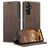 CaseMe 013 Housse Samsung Galaxy A16 Etui Porte-Monnaie - Marron