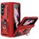 Mobigear Armor Ring Coque Samsung Galaxy Z Fold 5 Coque arrière Rigide Anti-Chocs avec Anneau-Support - Rouge