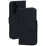 Mobiparts Samsung Galaxy A56 Cuir véritable Étui Portefeuille - Noir