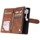 Mobigear Zipper Housse Samsung Galaxy Note 10 Lite Etui Porte-Monnaie - Marron