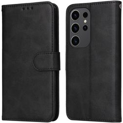 Mobigear Wallet Housse Samsung Galaxy S24 Ultra Etui Porte-Monnaie - Noir