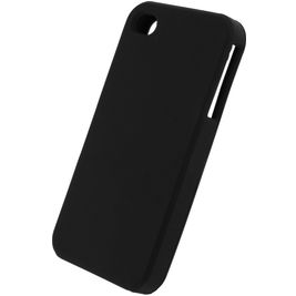 Xccess Coque iPhone 4 Coque arrière en Silicone - Noir Xccess Coque iPhone 4 Coque arrière en Silicone - Noir