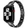 Mobigear Prague Bracelet Acier Apple Watch Fermeture boucle déployante - 42/41/40/38 mm - Noir