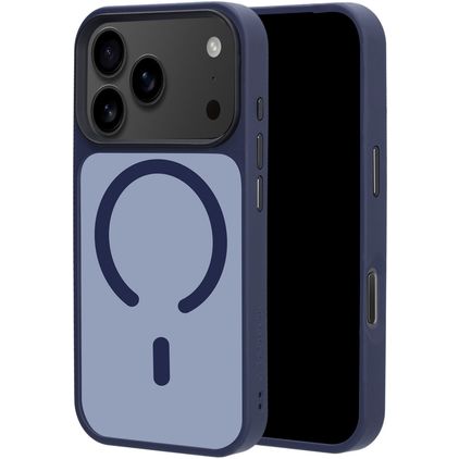 Mobiparts Hardcover Coque iPhone 18 Pro MagSafe Coque arrière Rigide - Satin Blue
