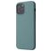 Mobigear Rubber Touch Coque iPhone 12 Coque arrière en Silicone - Pine Green
