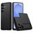 Mobigear Card Coque Samsung Galaxy S26 Coque arrière Rigide Anti-Chocs avec Porte-Cartes - Noir