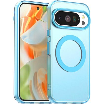 Mobigear Shockproof Coque Google Pixel 10 MagSafe Coque arrière Rigide - Bleu