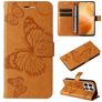 Mobigear Butterfly Housse Xiaomi 14T Pro Etui Porte-Monnaie - Cognac