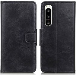 Mobigear Classy Housse Sony Xperia 5 IV Etui Porte-Monnaie - Noir