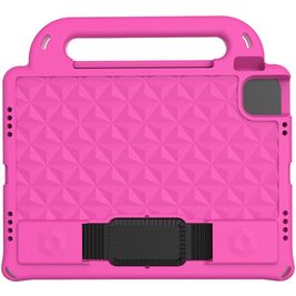 Mobigear Diamond Coque iPad Pro 11 Pouces (2022) Coque de tablette pour enfants avec Poignée Enfants en EVA - Rose