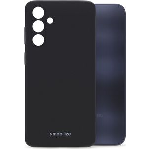 Mobilize Rubber Gelly Coque Samsung Galaxy S25 FE Coque arrière en TPU Souple - Noir