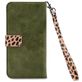Mobilize Magnet Zipper Housse iPhone 13 Pro Etui avec Coque Détachable Porte-Monnaie - Olive Leopard