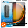 Mobigear Premium Samsung Galaxy Xcover 7 Pro Verre trempé Protection d'écran - Compatible Coque - Noir (Lot de 2)