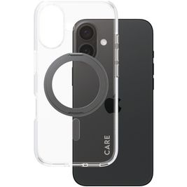 CARE by PanzerGlass Feature Case Coque iPhone 16 MagSafe Coque arrière Rigide - Transparent / Noir