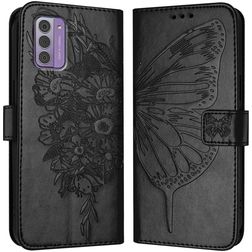 Mobigear Butterfly Housse Nokia G42 Etui Porte-Monnaie - Noir