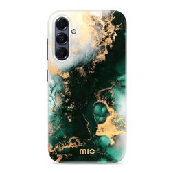 MIO Coque Samsung Galaxy A16 MagSafe Coque arrière Rigide - Green Marble