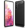 Mobigear Brushed Slim Coque Samsung Galaxy S21 FE Coque arrière en TPU Souple - Noir