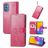 Mobigear Clover Housse Samsung Galaxy M52 Etui Porte-Monnaie - Magenta