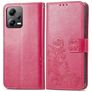 Mobigear Clover POCO X5 Étui Portefeuille - Magenta