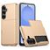 Mobigear Card Coque Samsung Galaxy S26 Plus Coque arrière Rigide Anti-Chocs avec Porte-Cartes - Or