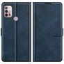 Mobigear Wallet Housse Motorola Moto G10 Etui Porte-Monnaie - Bleu