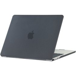 Mobigear Carbon MacBook Air 15 pouces (2023-2026) Coque rigide pour MacBook - Noir - Modèle A2941 / A3114 / A3241 / A3448