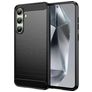 Mobigear Brushed Slim Coque Samsung Galaxy S24 FE Coque arrière en TPU Souple - Noir