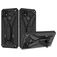 Mobigear Armor Stand Coque Realme C25Y Coque arrière Rigide Anti-Chocs avec Support Amovible - Noir