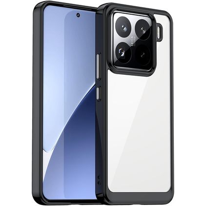 Mobigear Crystal Xiaomi 15 Pro Plastique rigide Coque arrière - Noir