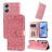 Mobigear Sunflower Housse OPPO A17 Etui Porte-Monnaie - Magenta