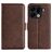 Mobigear Slim Magnet Housse OPPO Find X9 Pro Etui Porte-Monnaie - Marron
