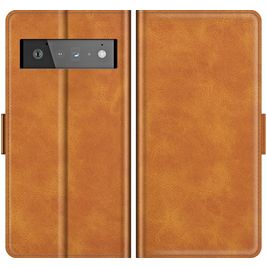 Mobigear Slim Magnet Housse Google Pixel 6 Pro Etui Porte-Monnaie - Cognac