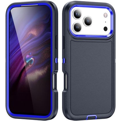 Mobigear Rugged Coque iPhone 18 Pro Max Coque arrière Rigide Anti-Chocs - Bleu